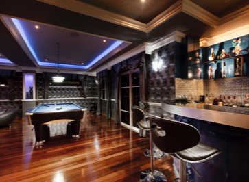 The making of a modern man cave